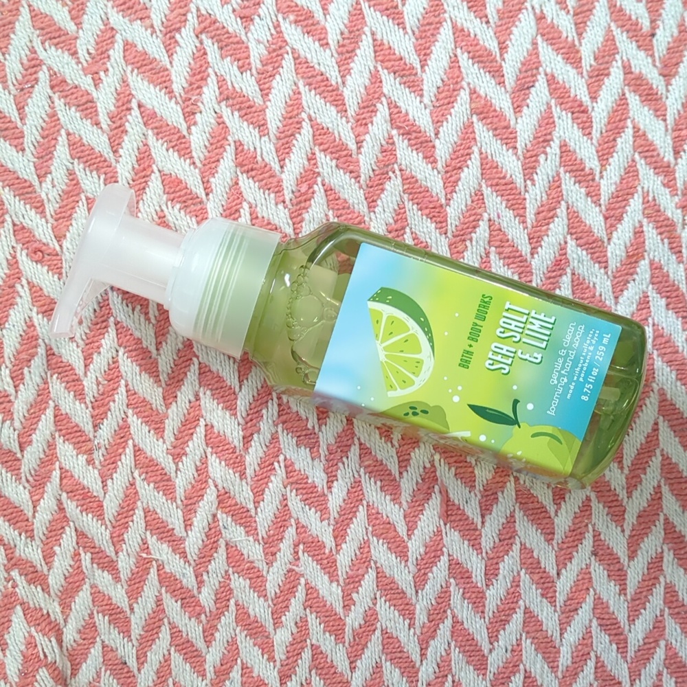 BBW Bath and Body Works Gentle Foaming Hand Soap NWT Sea Salt & Lime 🍋‍🟩